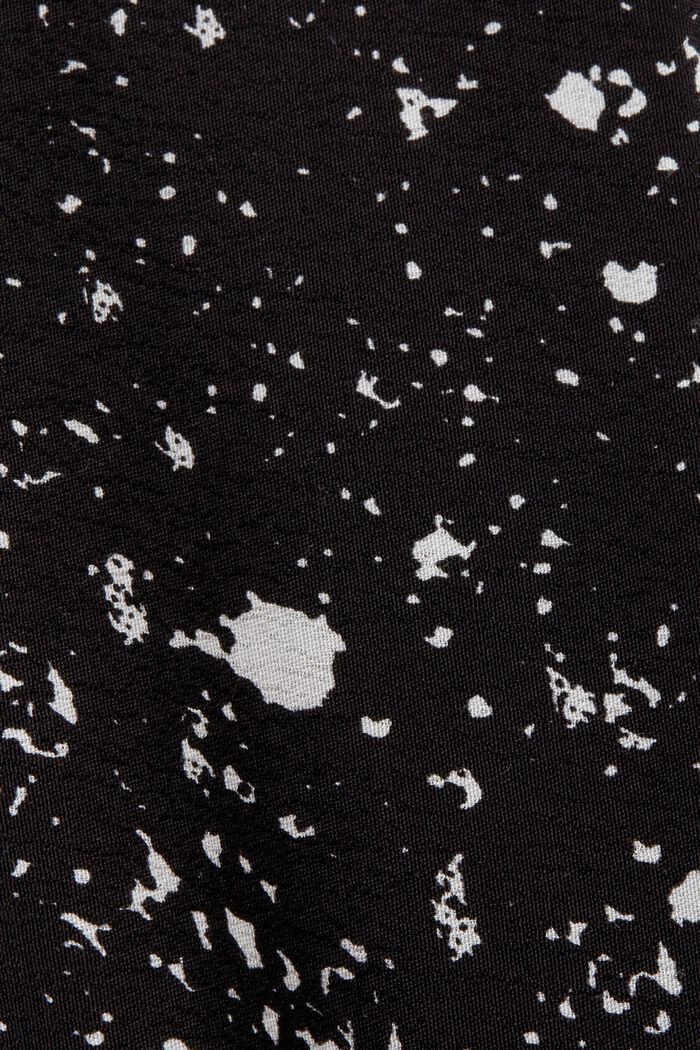 Camiseta en mezcla de tejidos, LENZING™ ECOVERO™, BLACK, detail image number 5