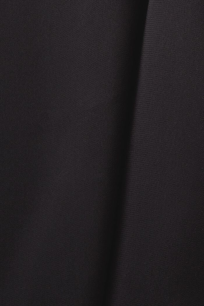 Blusa sin mangas de gasa de crepé, BLACK, detail image number 5