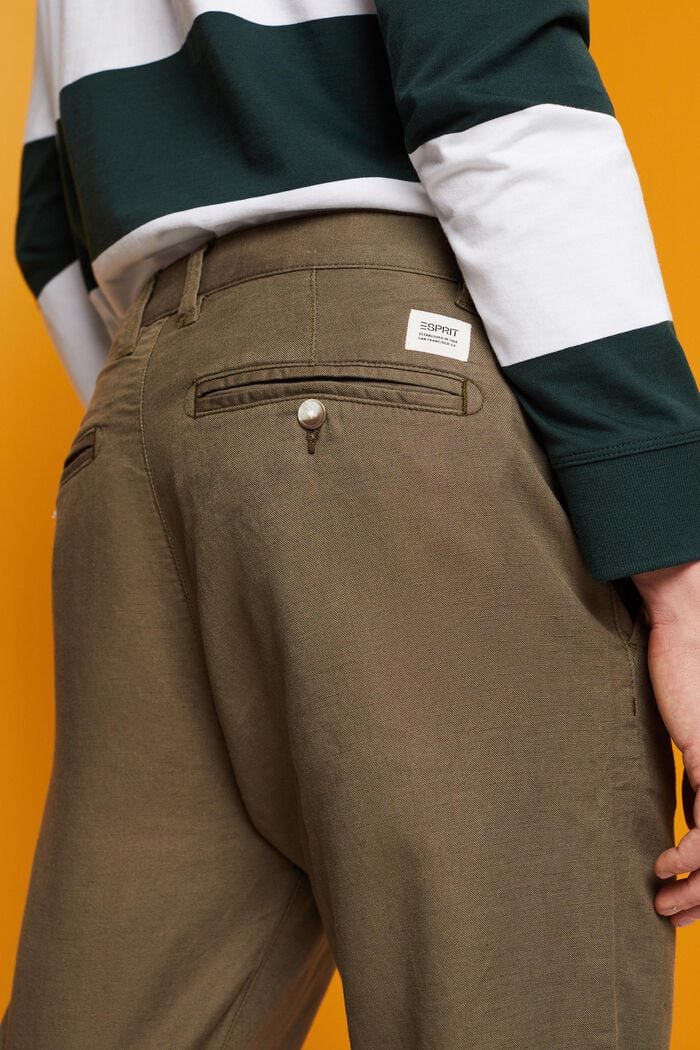 Shorts estilo chino, DUSTY GREEN, detail image number 4