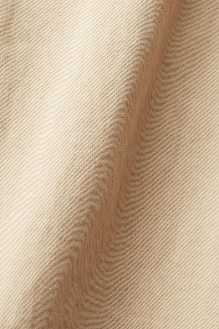 Pantalón chino elástico de algodón, SAND, detail image number 4