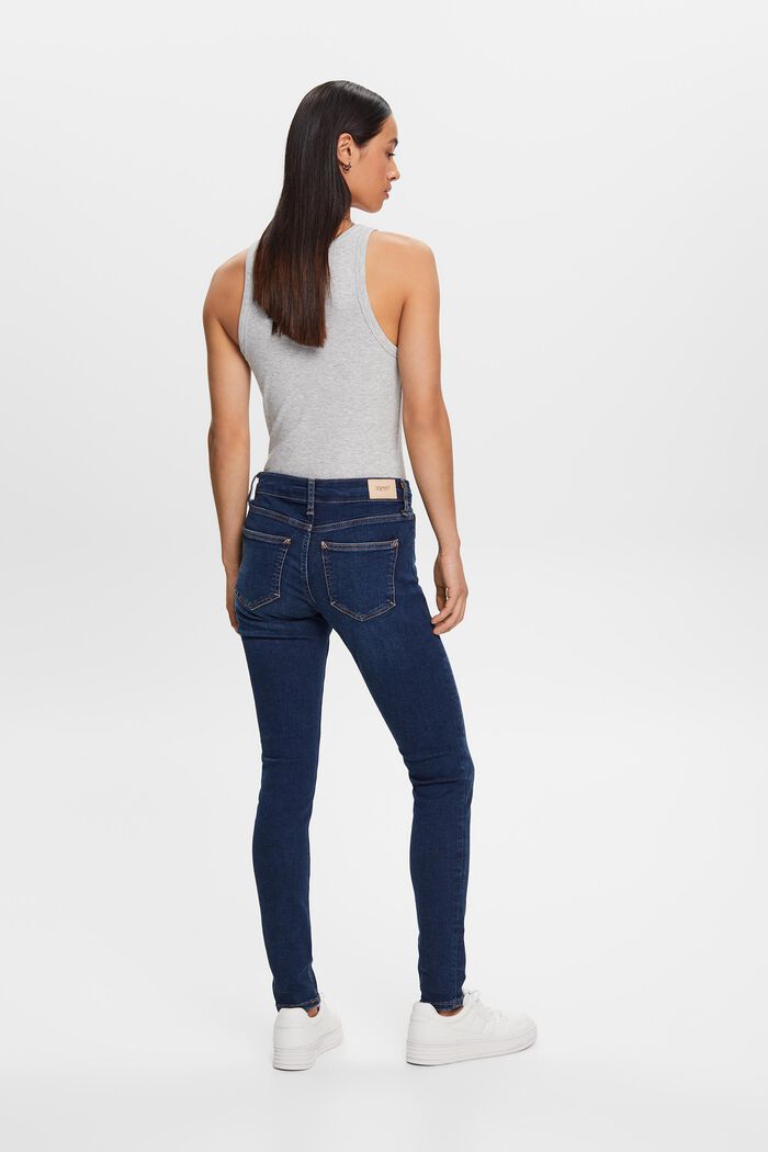 Jeans mid-rise skinny, BLUE DARK WASHED, detail image number 3