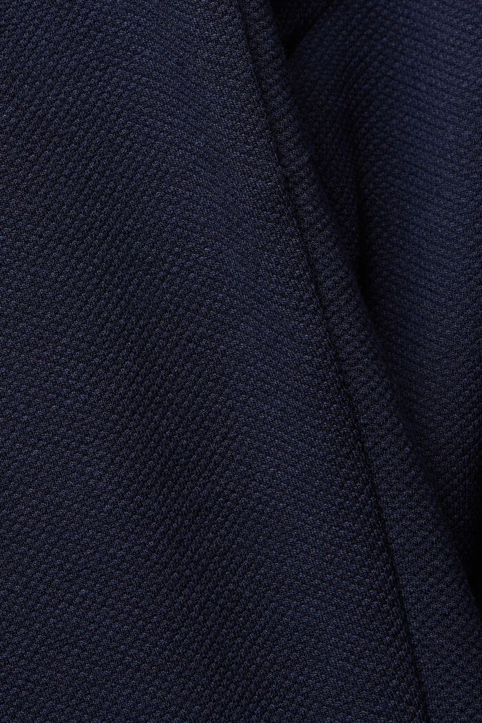 Pantalón de cintura alta con textura en estilo deportivo, NAVY, detail image number 6