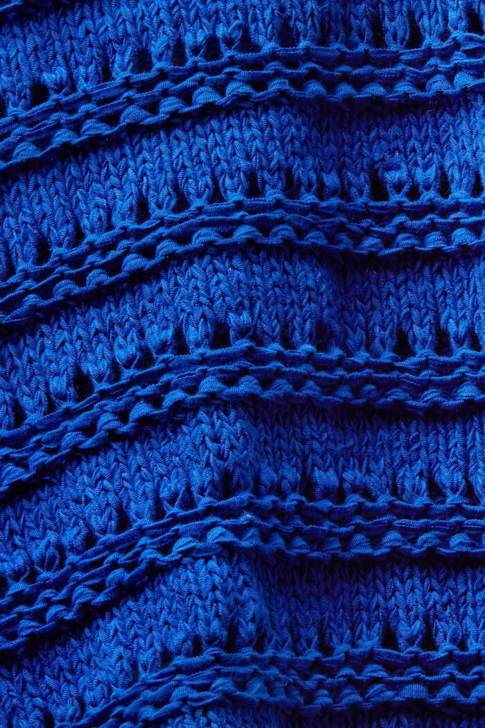 Cárdigan de punto abierto, BRIGHT BLUE, detail image number 4