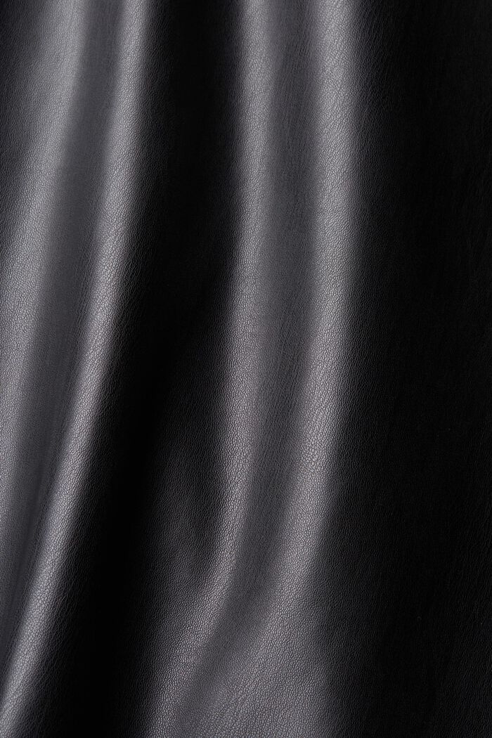 Minifalda en polipiel CURVY, BLACK, detail image number 6