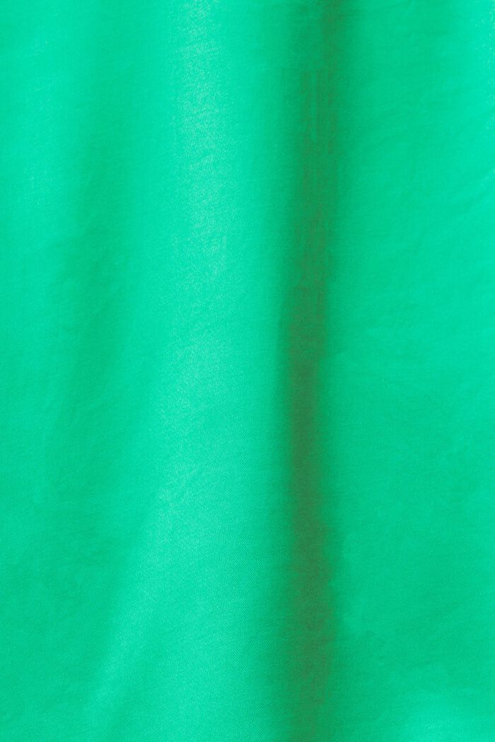 Top de satén drapeado, LIGHT GREEN, detail image number 5