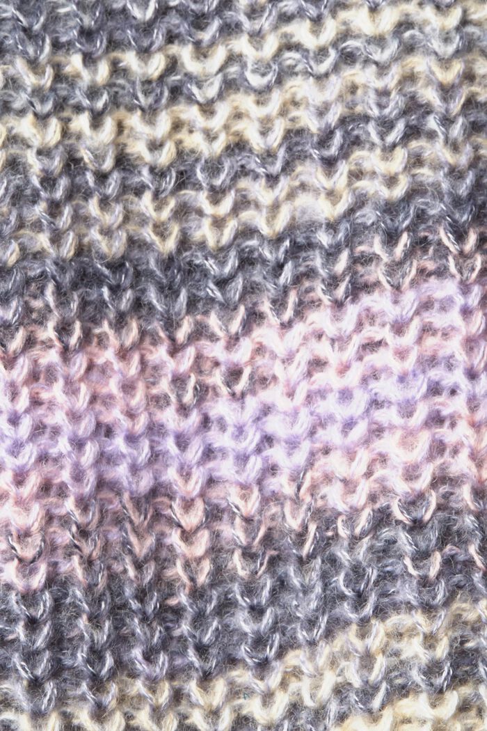 Jersey en mezcla de punto de lana grueso, PURPLE, detail image number 1