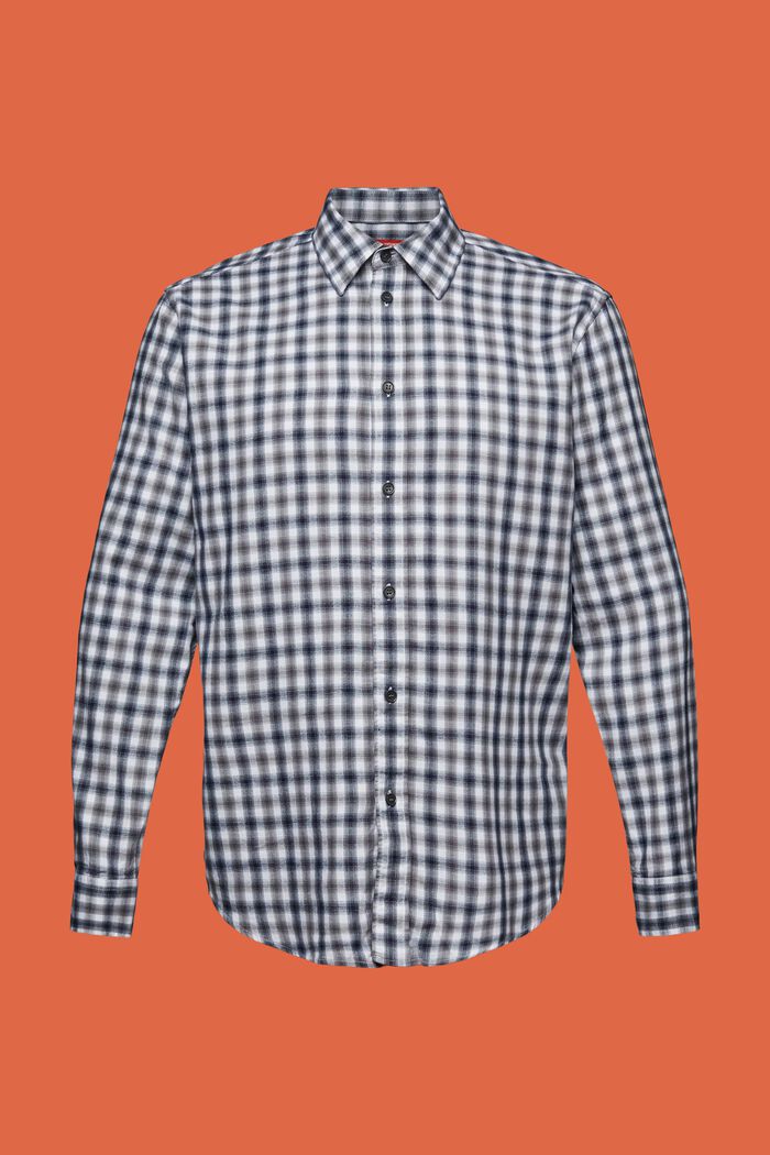 Camisa de franela de algodón con diseño a cuadros, PASTEL GREY, detail image number 6