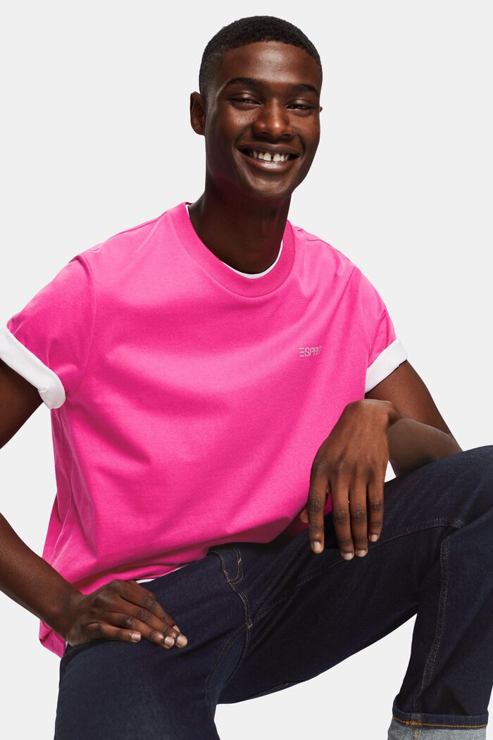 Camiseta unisex con logotipo, PINK FUCHSIA, detail image number 0