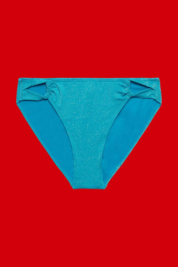 Braguita de bikini brillante, TEAL BLUE, detail image number 3