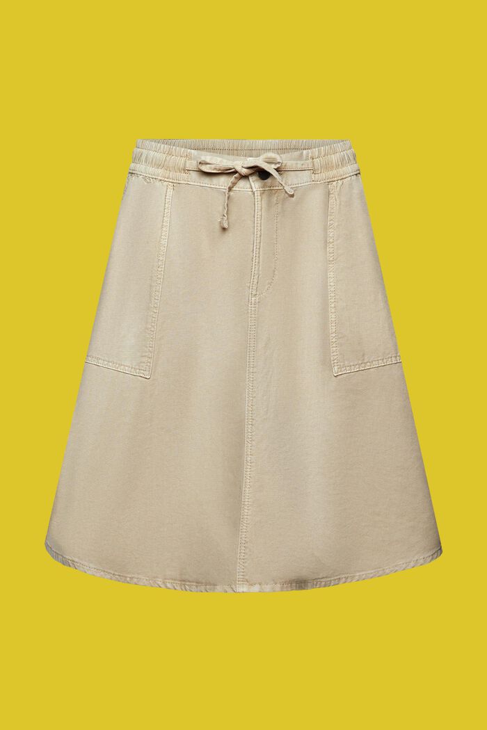 Minifalda con cintura elástica, DUSTY GREEN, detail image number 6