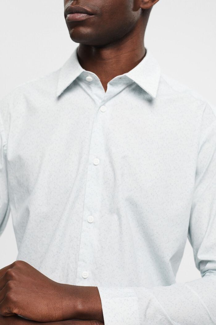 Camiseta ajustada de algodón con estampado, WHITE, detail image number 2