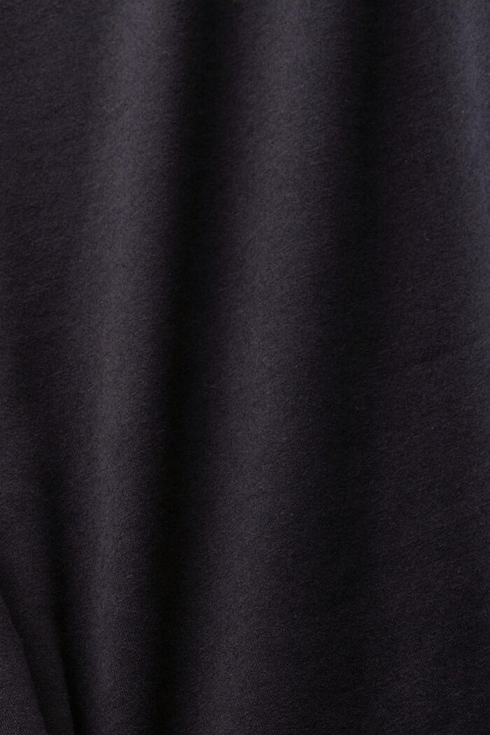 Camiseta de manga larga con ecote asimétrico, BLACK, detail image number 4
