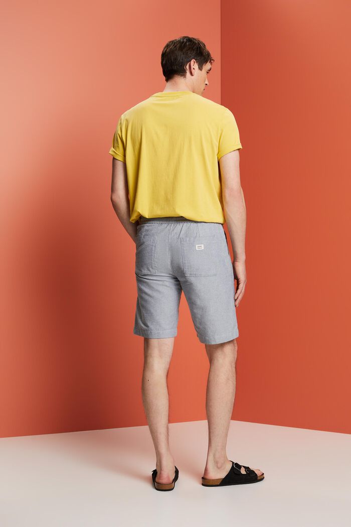 Pantalón corto de sarga, 100% algodón, NAVY, detail image number 3