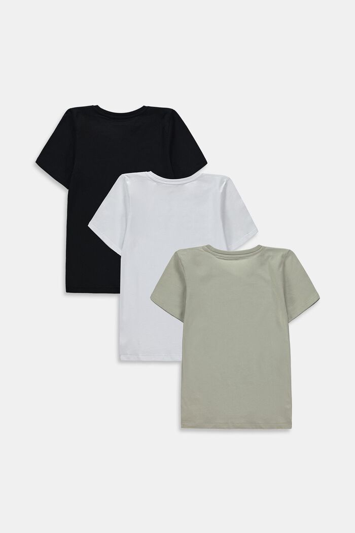 Pack de 3 camisetas de algodón puro, GREEN, detail image number 1
