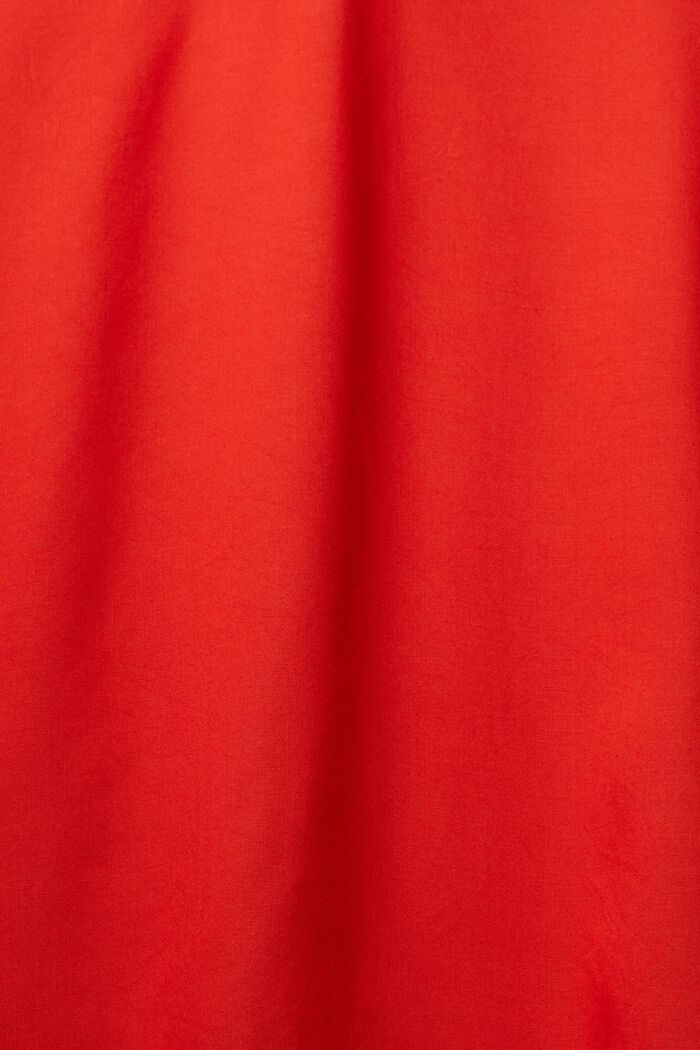 Blusa con cuello en pico, LENZING™ ECOVERO™, ORANGE RED, detail image number 1