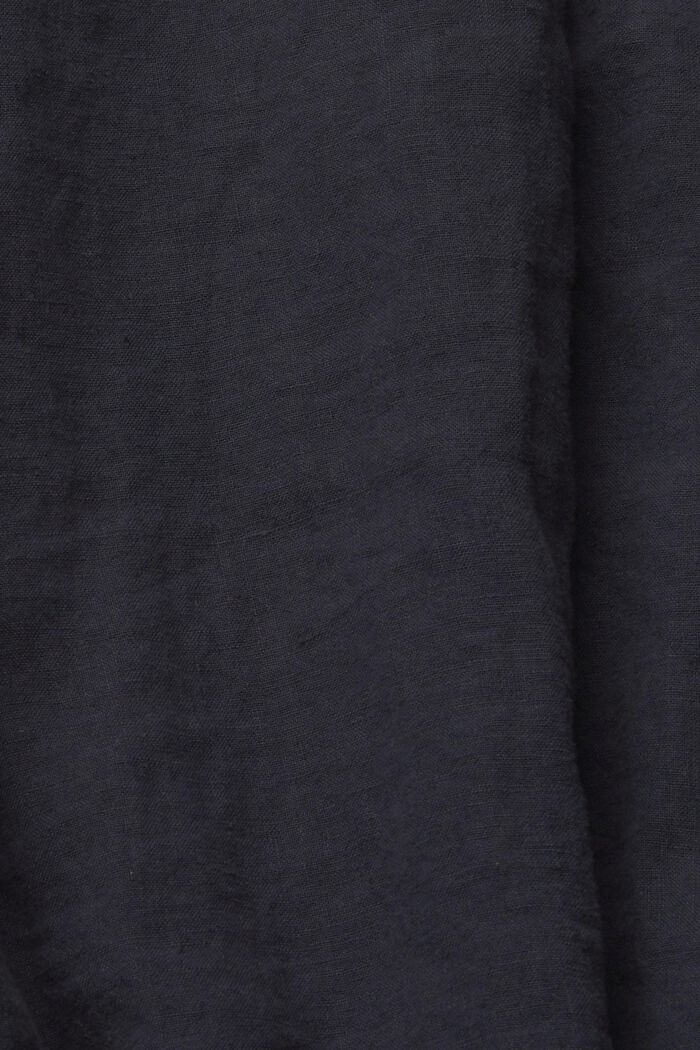 Camisa de 100% lino, NAVY, detail image number 4