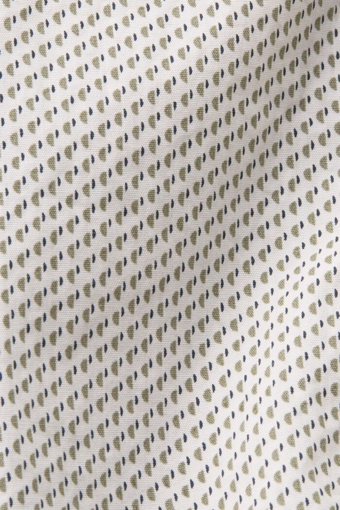 Camisa de manga corta estampada, 100% algodón, LIGHT KHAKI, detail image number 5