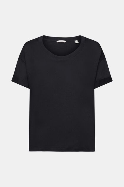 Camiseta con mangas ajustables, BLACK, overview