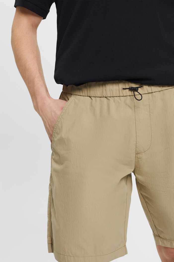 Pantalones cortos con lavado ligero, BEIGE, detail image number 2