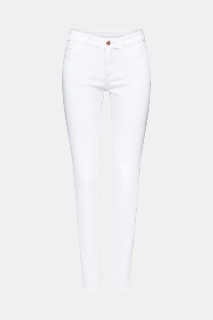 Jeans mid-rise slim, WHITE, detail image number 6