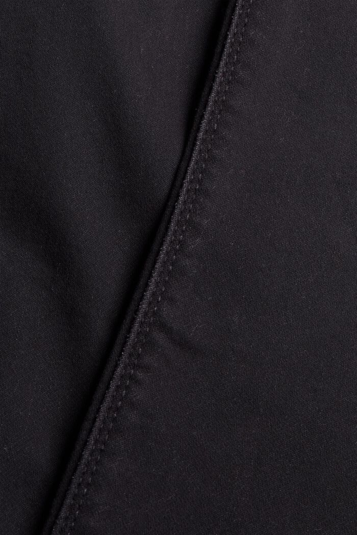 Vaqueros negros de tejido deportivo cómodo, BLACK DARK WASHED, detail image number 4