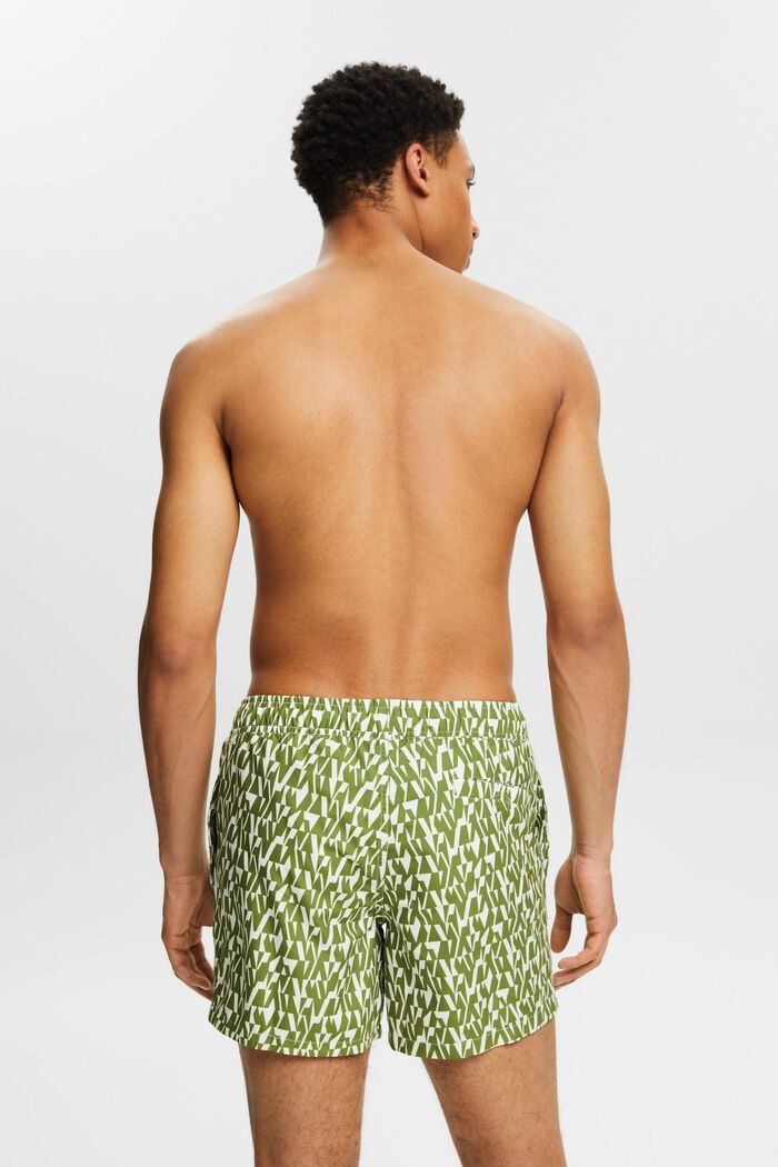 Bañador tipo shorts estampado, LEAF GREEN, detail image number 2