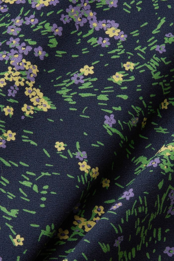 Blusa de algodón con estampado floral, NAVY, detail image number 5