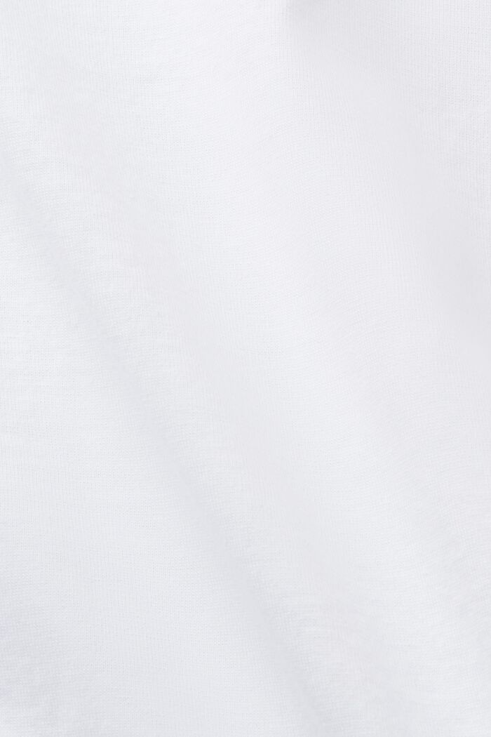 Camiseta con estampado frontal, 100% algodón, WHITE, detail image number 4