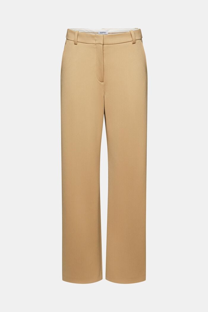 Pantalón de sarga ancho, BEIGE, detail image number 8