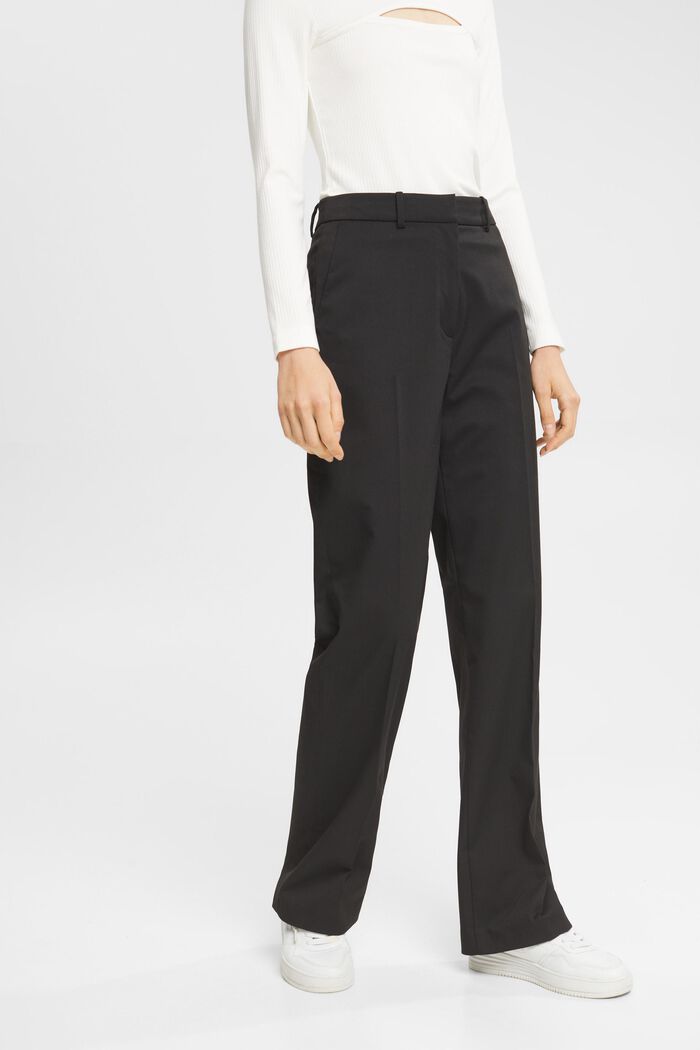 pantalón con perneras anchas, BLACK, detail image number 1