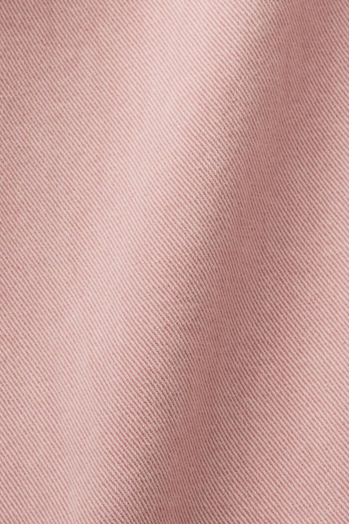 Pantalón de sarga y de pernera ancha, 100% algodón, OLD PINK, detail image number 7