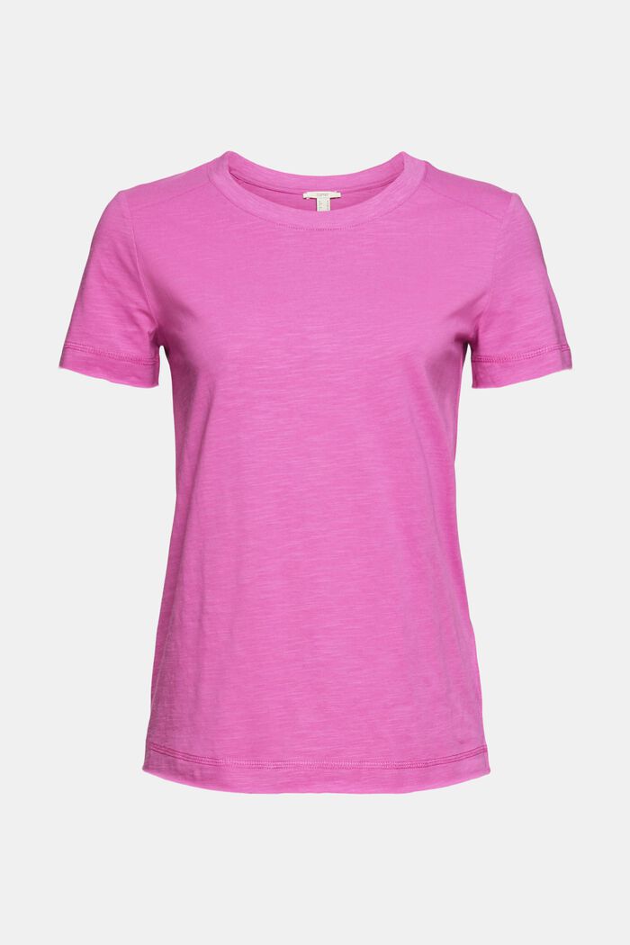 Camiseta en 100 % algodón ecológico, PINK FUCHSIA, detail image number 2