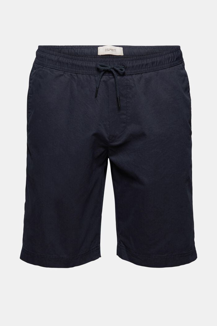 Shorts con cintura elástica, 100% algodón ecológico, NAVY, detail image number 6