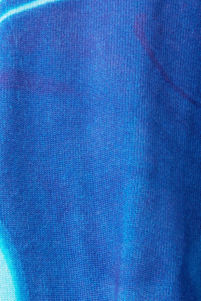 Jersey de algodón con estampado allover, BLUE, detail image number 5