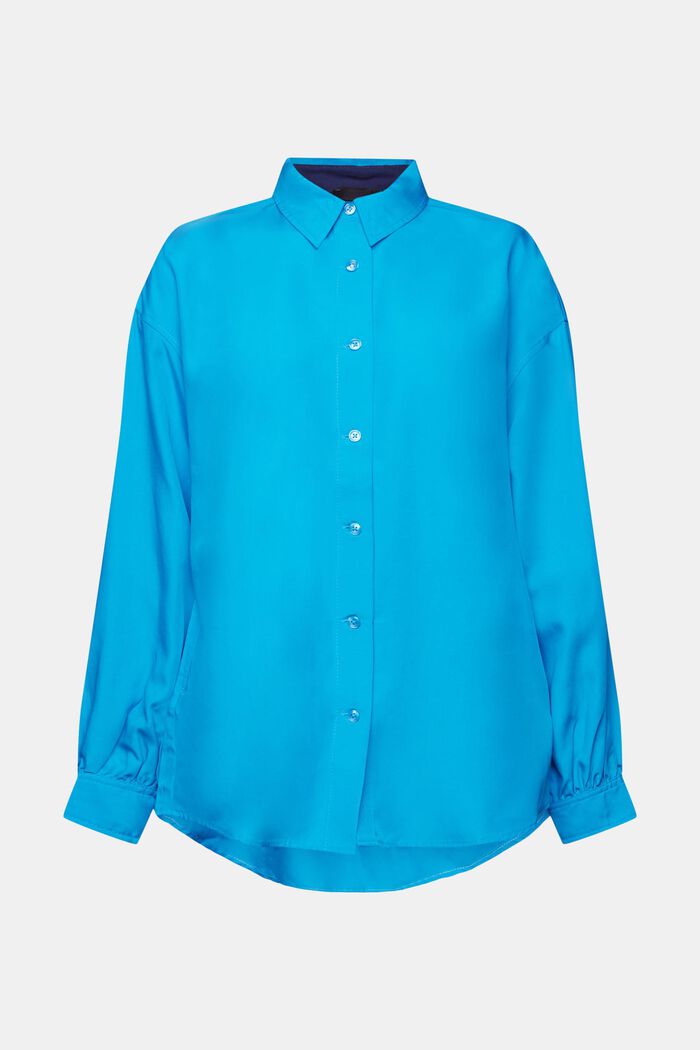Blusa camisera oversize, BLUE, detail image number 6