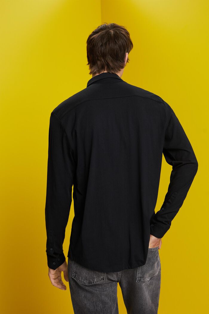 Camiseta de manga larga de tejido jersey, 100% algodón, BLACK, detail image number 3