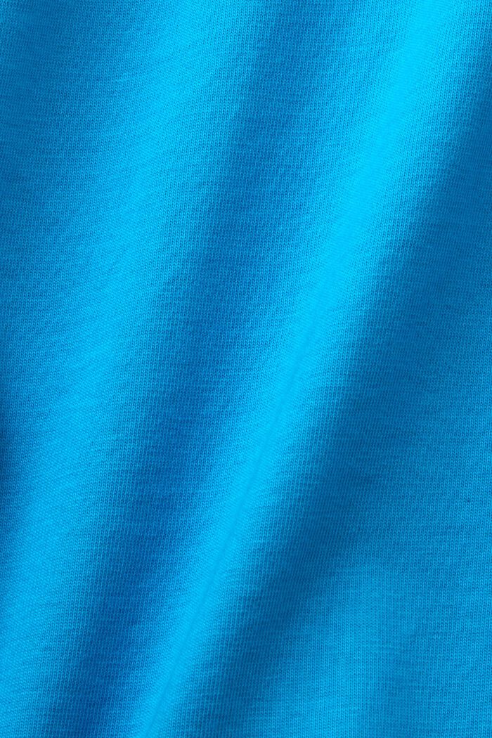 Camiseta de punto estampada, 100% algodón, DARK TURQUOISE, detail image number 6