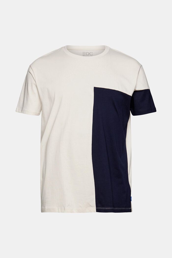 Camiseta de jersey bicolor, NAVY, detail image number 5