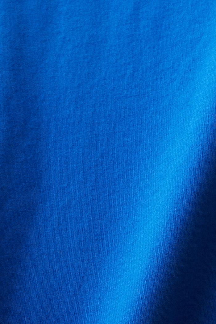 Camiseta ceñida de manga larga con cuello redondo, BRIGHT BLUE, detail image number 5