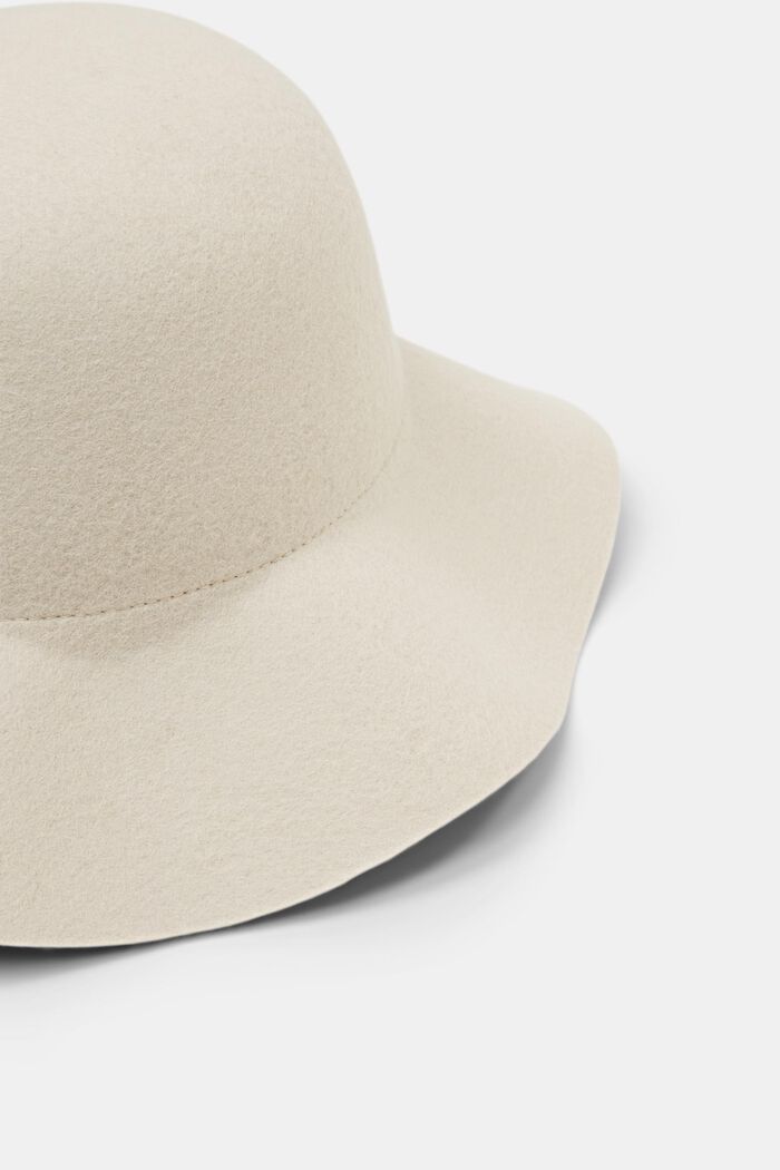 Sombrero de fieltro de lana, OFF WHITE, detail image number 1