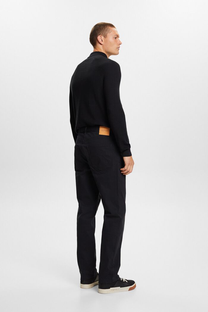 Pantalones clásicos de pernera recta, BLACK, detail image number 3