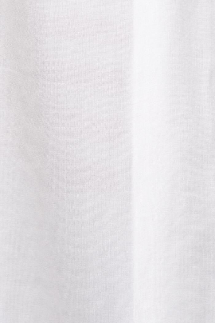 Camiseta de cuello redondo con logotipo, WHITE, detail image number 5