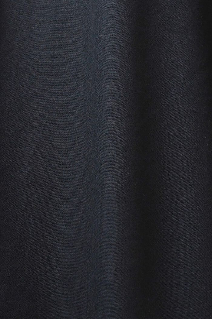 Camisa de cuello abotonado de popelina, 100 % algodón, BLACK, detail image number 5