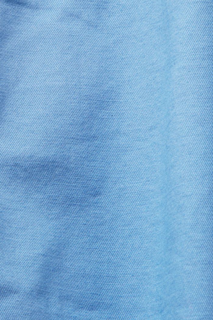 Pantalones cortos en sarga de algodón, LIGHT BLUE, detail image number 6
