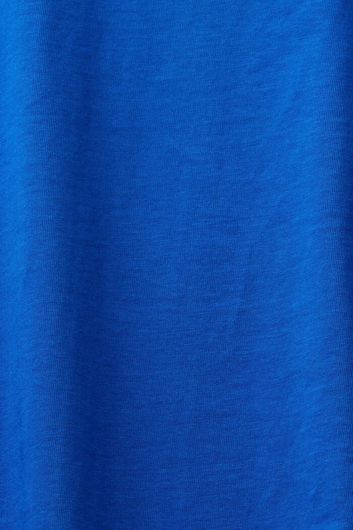 Camiseta de jersey con cuello redondo, BRIGHT BLUE, detail image number 5