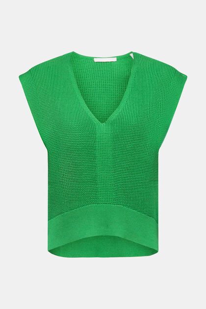 Camiseta de tirantes con cuello en pico, GREEN, overview