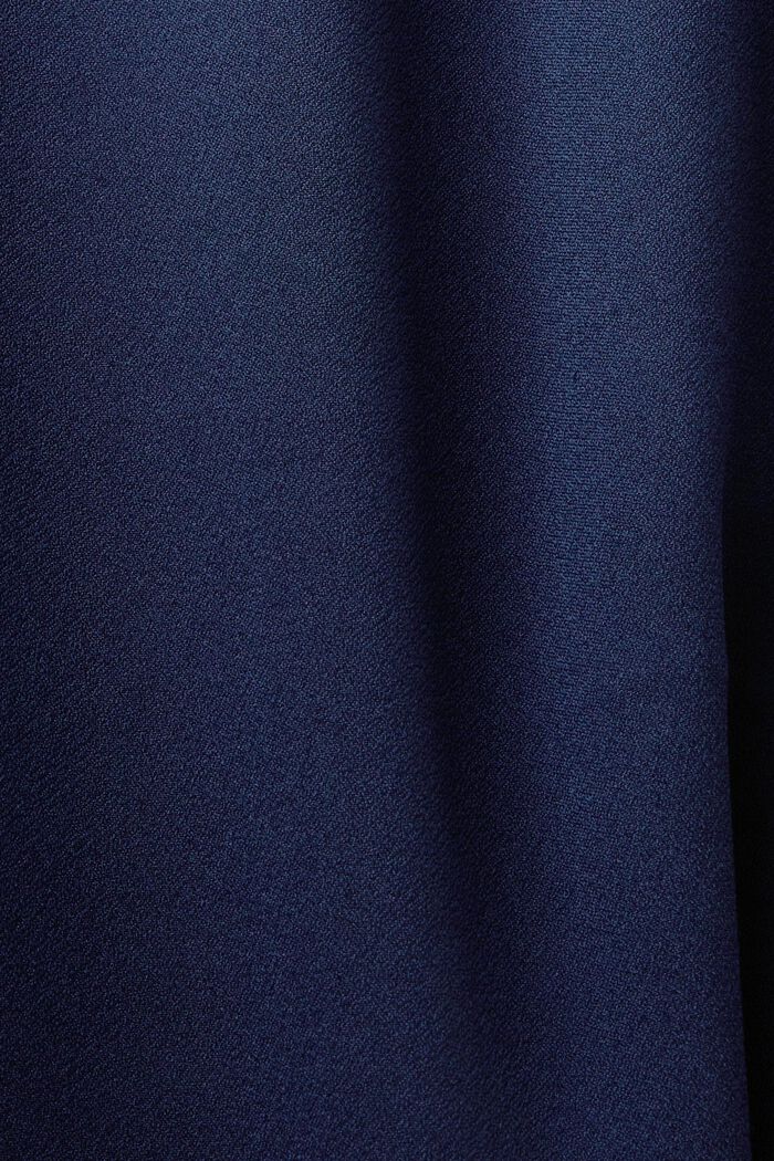 Vestido de crepé con detalles cortados a láser, DARK BLUE, detail image number 4