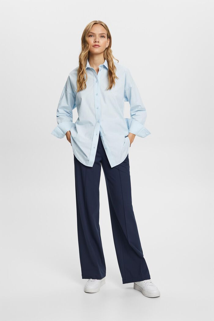 Blusa camisera oversize, PASTEL BLUE, detail image number 4