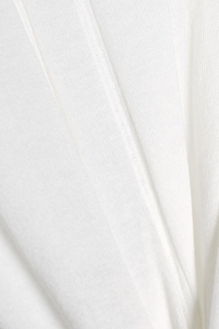Cárdigan en mezcla de algodón ecológico, OFF WHITE, detail image number 4