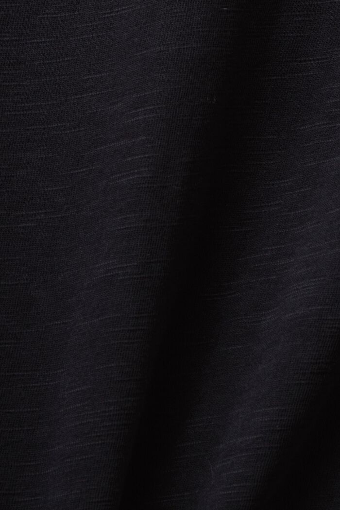 Camiseta de manga larga de jersey, 100% algodón, BLACK, detail image number 5